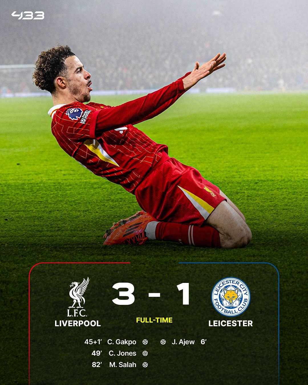 利物浦客场大比分胜出，实现冲刺榜首的简单介绍